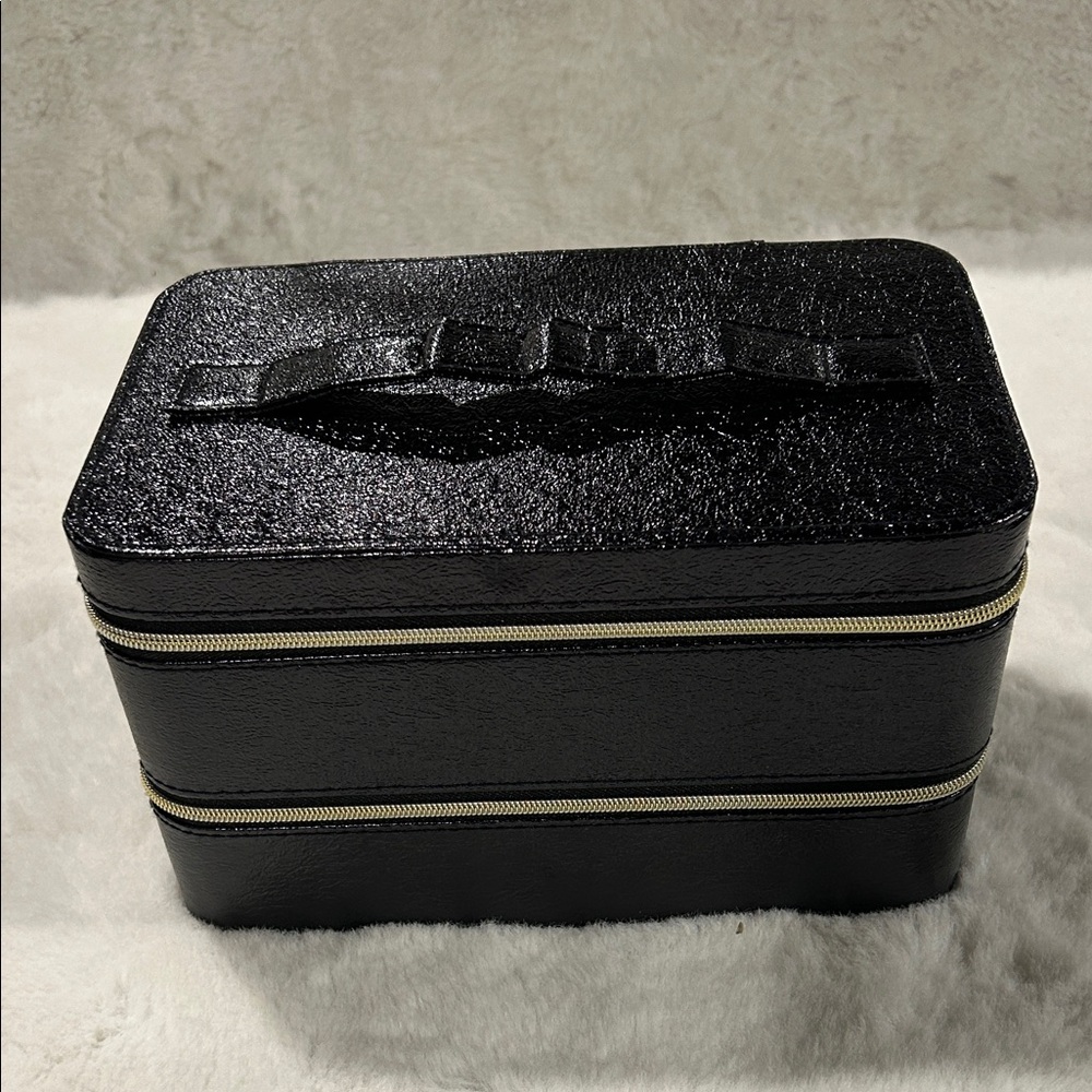 Lancome Glittery Black Beauty Case